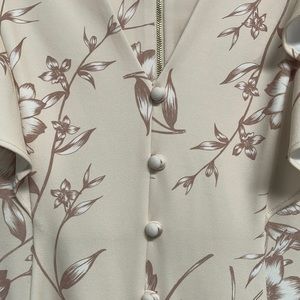 Midi length Calvin Klein floral dress.